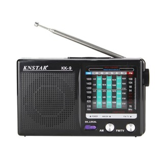 爆款 ⭐臺灣出貨-全新保真⭐全波段收音機迷你便捷電臺廣播調頻FM中短波AM調幅老式年人外貿