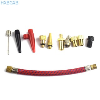 11pcs/set Tire Pump Extension Hose Air Needles Bike Pump Inf