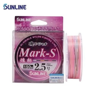 半浮磯釣線 海釣尼龍線 防纏繞耐磨線 捲線器母線 SUNLINE/桑瀨MARK-S炫標半浮水磯釣主綫海釣湖庫滑漂五彩魚綫