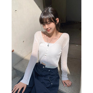 Codibook｜韓國 Dayroze 輕透V領開襟外套［預購］針織外套 女裝