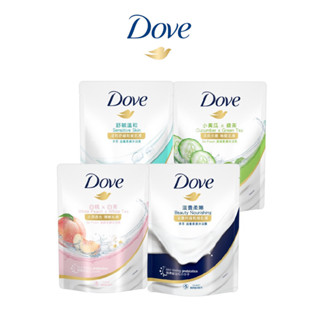 【Dove多芬】官方直營 沐浴乳補充包580g 四款任選(滋養柔嫩/舒敏溫和/清爽水嫩/桃悅水透)