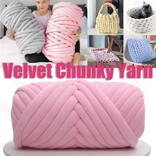 500g Cotton Yarn Super Thick Chunky Tube DIY Bag Bulky Knitt