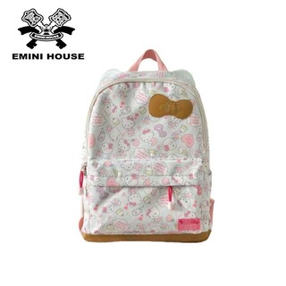 EMINIHOUSE日系自制Hello Kitty甜美可愛貓耳朵大容量雙肩包