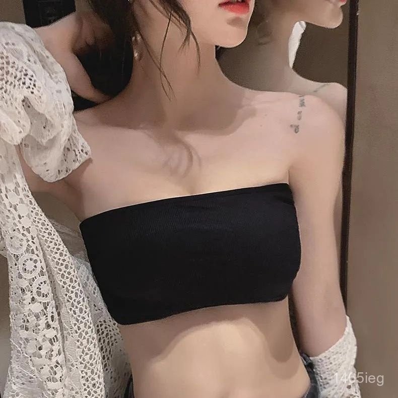 優品質 內衣 涼感內衣 無肩帶聚攏防滑內衣女薄款夏季抹胸式裹胸防走光美背文胸網紅爆款 胸罩