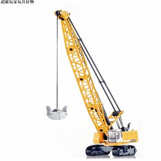 🔥台灣熱銷🔥凱迪威625015合金工程車模型1:87塔式纜索挖掘車吊車玩具原廠模擬