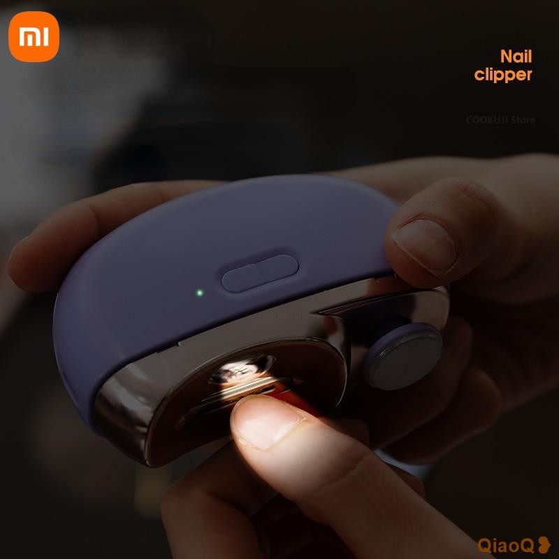 台灣發貨【免運】XIAOMI 適用於小米電動自動指甲刀修指甲指甲修剪器成人嬰兒手指腳趾剪刀修腳厚刀磨刀器
