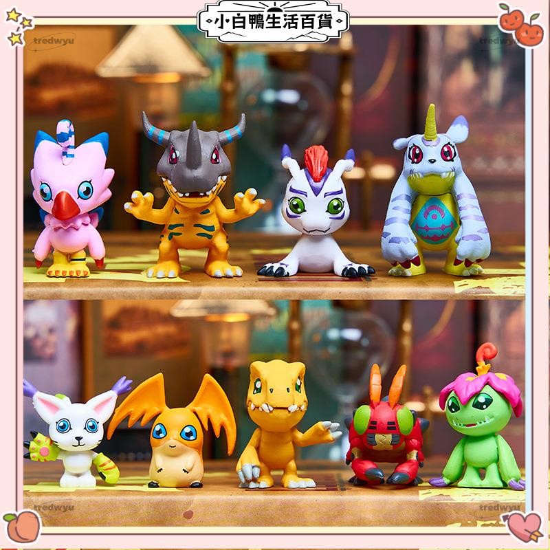 🔥免運🔥9款套 動漫 數碼寶貝 數碼暴龍 亞古獸暴龍獸 加布獸迪路獸巴達獸卡通Q版公仔人偶模型玩具手辦擺件娃娃生日禮