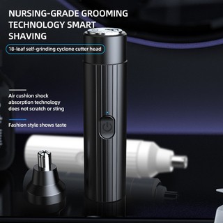 New 2 In 1 Mini Electric Shaver Nose Hair Machine Portable C