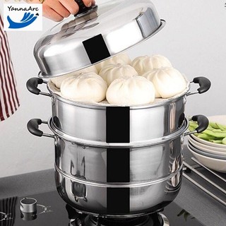 Stainless Steel Steamer Cookware Multi-functional 2 Layers