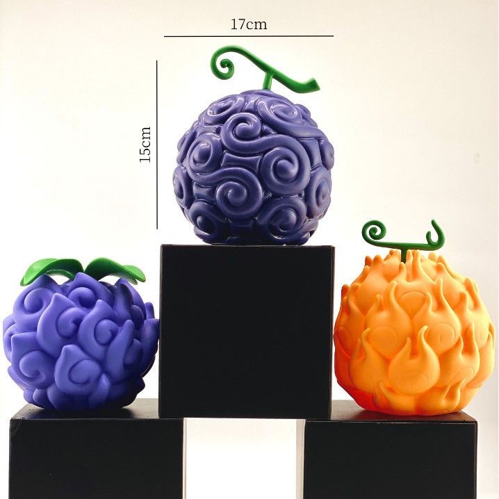 台灣出貨免運 大號海賊/航海王惡魔果實 路飛 橡皮 橡膠果實 艾斯 燒燒果實手辦 動漫周邊 手辦 模型 公仔 航海王gk