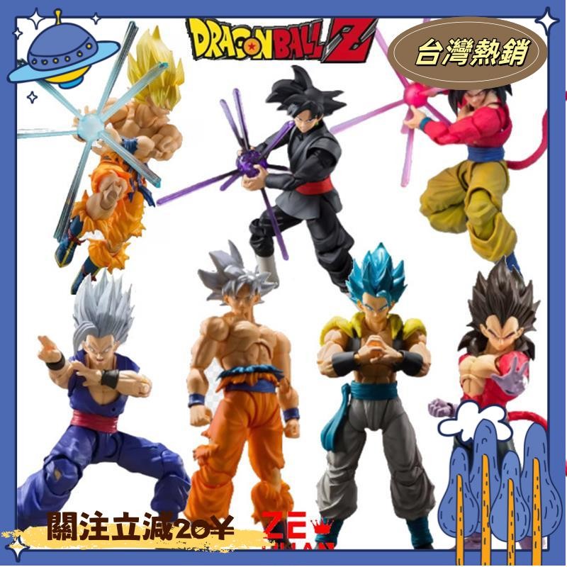 免運~桃園24h現~七龍珠超本能超級賽亞人孫悟空貝吉塔孫悟飯悟吉塔南克斯超四超三黑悟空動漫可動手辦擺件模型玩具生日禮物