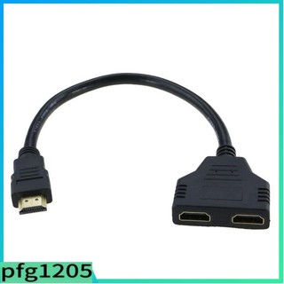 1080P HDMI Port Male to 2 Female 1 In 2 Out Splitter Cable A