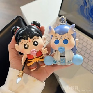 🔥臺灣出貨🔥手辦小新cos哪吒敖丙風間可愛公仔週邊玩偶桌麵擺件禮物