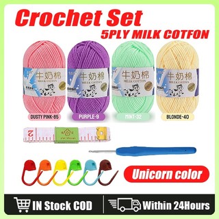 Crochet Set 5ply Acrylic Yarn Set Crochet Beginner's Set Cro