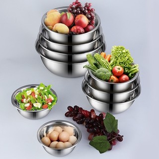 5 piece Basin Set Thick Pots Mixing Bowl