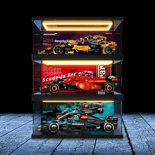 亞克力收納展示適用樂高speed賽車係列F1展示盒77242 77244 77251新款展示櫃 陞級款簡約有質感收納 高