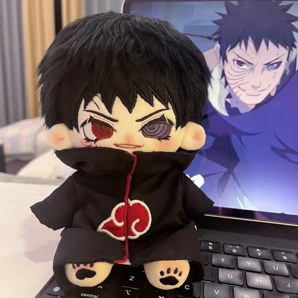 💕臺灣出貨 火影小公仔 【火影忍者】20cm宇智波帶土棉花娃娃 宇智波鼬可活動骨架玩偶女