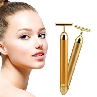 24K Golden Facial Beauty Bar Beauty Pen Face Massager Roller