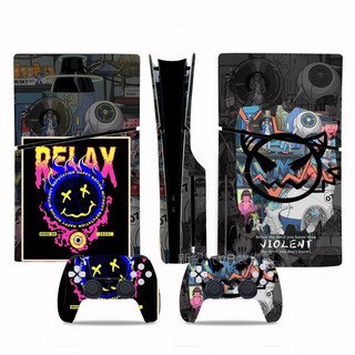 🔥臺灣出貨 免運🔥 ps5slim主機貼 PS5 Slim痛機貼 保護貼 全機身貼膜 數位光碟機貼 手把貼紙 無痕貼紙