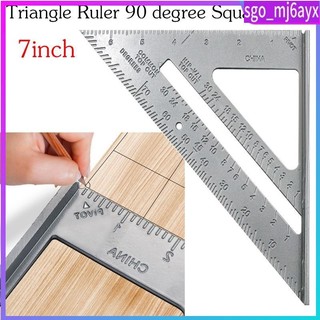 7inch Triangle Ruler 90 degree Square Ruler Woodworking Meas