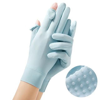 Ice Silk Cycling Gloves Men Women Anti-UV Outdoor Sports Non