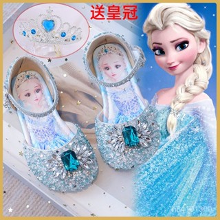 爆款熱推💖全臺免運 【3091人收藏】女童涼鞋2025愛莎水晶公主鞋夏季新款女孩中大童軟底兒童包頭舞蹈 AP7V