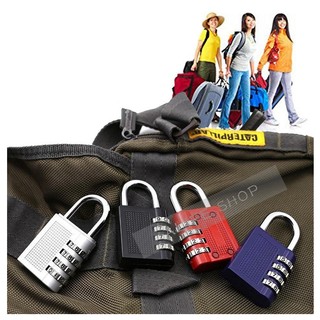 Zinc Alloy Coded Lock 3 Dial Digit Password Lock Suitcase Lu