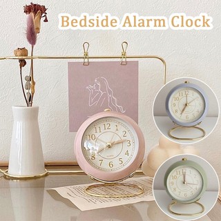 Retro Alarm Clock Bedside Table Clock with Night Light Class