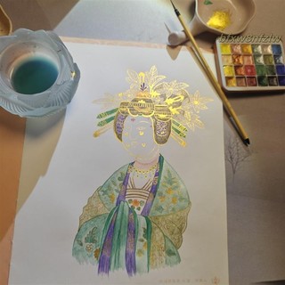 【熱銷*文具】🖌️靜心解壓素描本🖌️一念敦煌描摹本 敦煌壁畫線稿 修心敦煌珠光水彩畫 敦煌藝術畫本 線稿描摹本 靜心繪畫