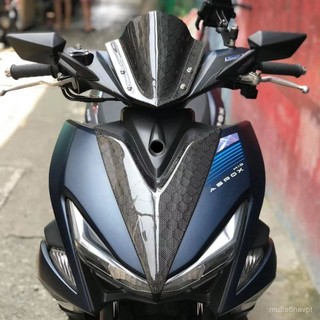 🔥夯品🔥適用於nvxAEROX155勁戰四代MQI2改裝碳縴維擋風前風擋烈行125擋風【機車改裝部】