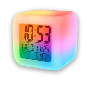 Kids Changing 7 Color Digital LED Clock Night Light for Boys