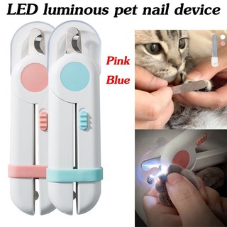 LED luminous pet nail clippers pet nail scissors for pet cat