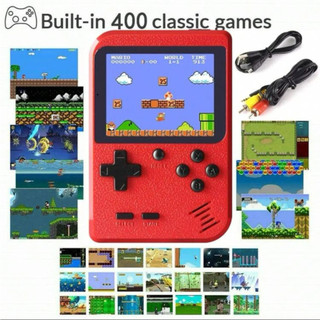 A Red Retro Classic Games Children's Handheld Small Game Con