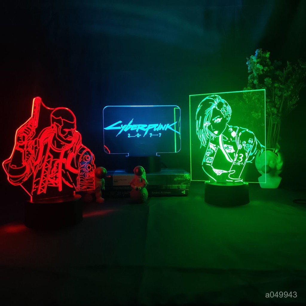 ⚡️Cyberpunk 2077⚡️ 電馭叛客 電馭叛客週邊 邊緣行者 賽博朋克 賽博朋克2077小夜燈遊戲週邊裝飾燈C