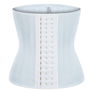 White Latex 25 Steel Bone Waist Trainer Plus Size Corset Sha