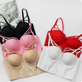 Fashion Push Up Bralet Women's Corset Bustier Bra Sexy Cropp