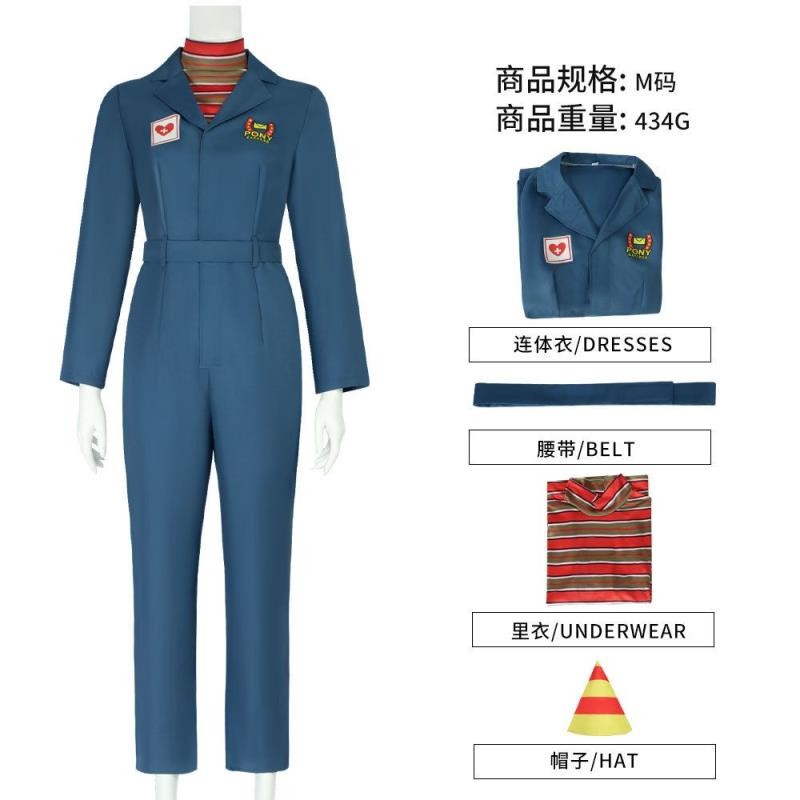 台灣免運 加急出貨🔴連體衣 Mouthw 萬聖節服裝 貨運ASNG 工作服 搞笑船員安雅角色同款服裝 聚脂釺維 滌綸