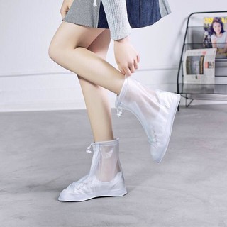 Reusable Waterproof Anti-Slip Rain Shoe Cover Rain Boots Dur