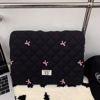 平板收納包 平板包 韓國ins小眾設計感少女心蝴蝶結電腦包14寸蘋果筆記本macbook平板筆