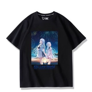 Summer pockets cos 衣服 週邊夏日口袋 Key社週邊25週年短袖T恤cos夏季二次元日係男女衣服上衣