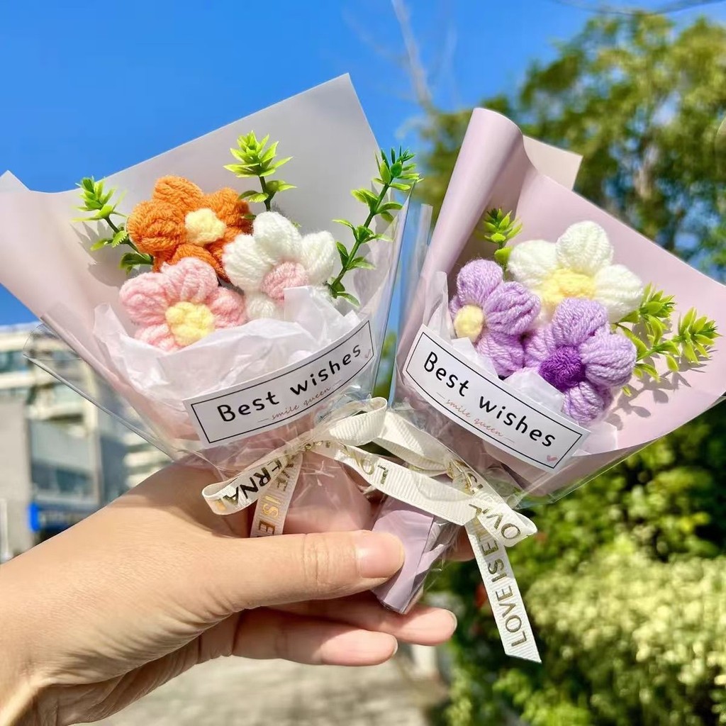 【蝦皮隔日到貨】迷你 編織花束 畢業花束 迷你花束 嚮日葵 袖珍花 迷你乾燥花 迷你小花束 迷你永生花 小束花束 小花束