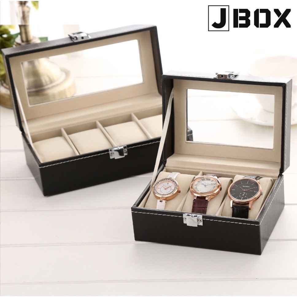 Watch Box 2/3/4/6/10/12/18 Slots Watch Organiser [JBox]
