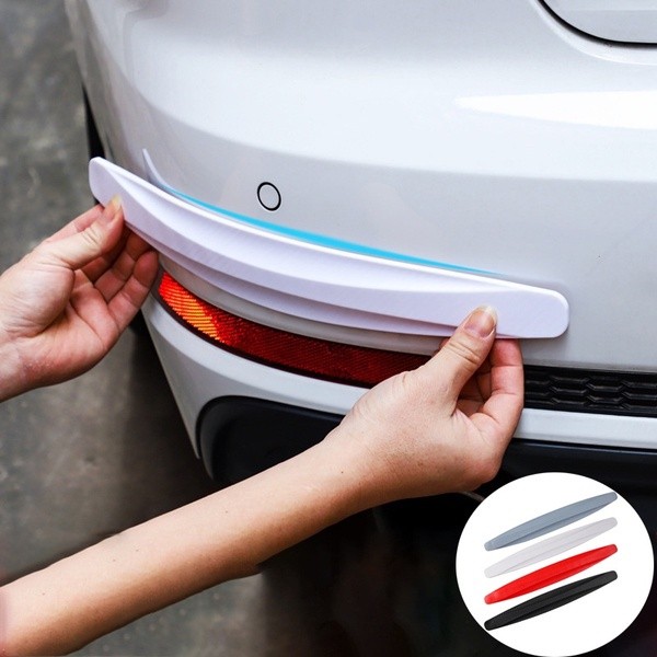 2Pcs Universal Car Body Anti-scratch Bumper Strip Guard Fron