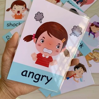 14pcs/set Emotion Cards Kids Educational Toys Facial Express