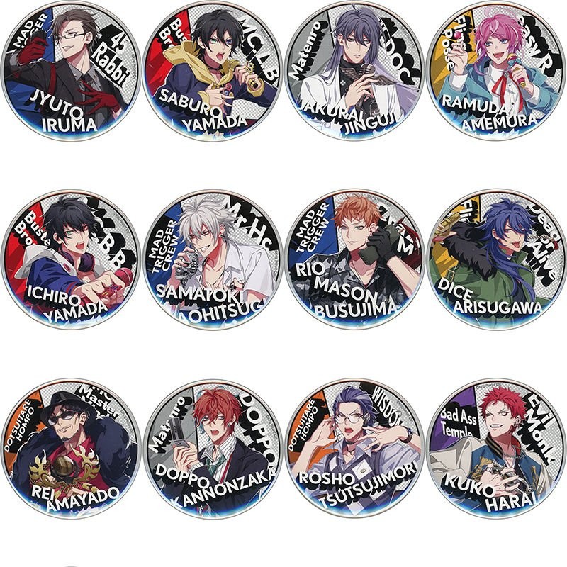 💥桃園出貨💥~催眠麥克風動漫週邊 亂數幻太郎獨步 白膠木簓空卻天國獄徽章~