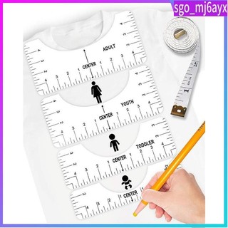 4pcs T-Shirt Ruler Guide T-Shirt Centering Design Ruler Meas