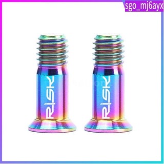 RISK 2PCS Titanium Bicycle Rear Derailleur Jockey Wheel Bolt