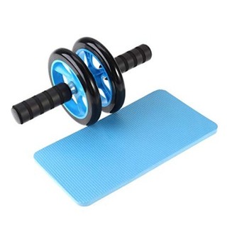 Ab Roller Wheel, Dual Wheel Abdominal Roller Exercise (Blue/