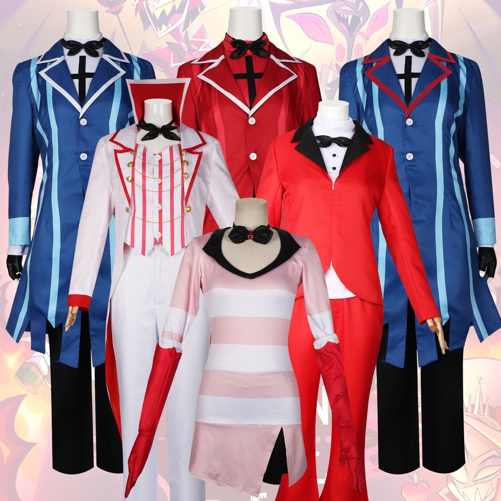 【桃園出貨🔥】地獄客棧cos服噁魔沃克斯大閤集阿拉斯託服裝地獄旅館扮演服套裝