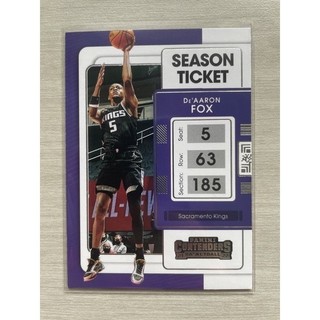 NBA球員卡2021-22 CONTENDERS 球票卡 De’Aaron Fox no.59